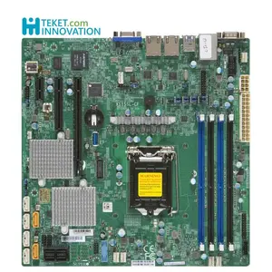 Server supermmicro motherboard X11SSL-CF soket tunggal H4 (LGA 1151) Intel C232 Dual GbE LAN 6 SATA3 8 SAS3 1 VGA, 2 COM, TPM