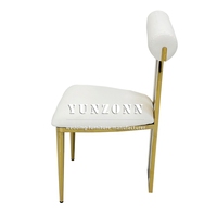 Nouvelle Chaise de Salle à Manger Moderne et Durable en Acier Inoxydable Doré pour Mariages, Location de Mobilier de Mariage pour Villas, Utilisation en Salon et Appartement