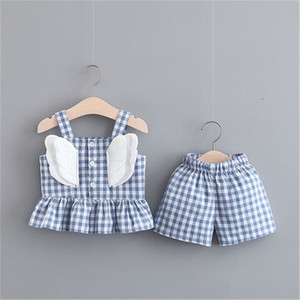 Children Angel Wings Super Soft Cotton T-Shirts and Sweat Pants Baba Suit New Products Looking for Distributor - Product Image 3