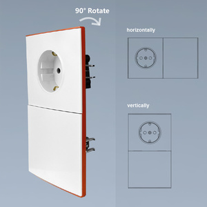 Interruptor de Pared con Botón Grande sin Marco, de 1 Vía, Estándar Europeo, Nuevo Diseño - Product Image 3