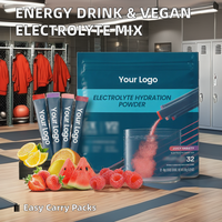 Poudre d'électrolytes en gros, marque privée, boisson d'hydratation sportive, usine OEM