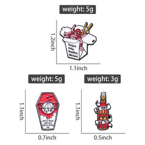 ชุดหมุดอาหารรูปการ์ตูนเข็มกลัดอาหารสัญลักษณ์สำหรับกระเป๋าปกเสื้อยีนส์เครื่องประดับของขวัญ - Product Image 6