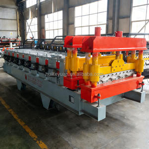 Afrika Glasierte Fliesen-Formmaschine Dachblech-Rollformmaschine Farbige Stahl-Stehfalzprofil-Kernherstellungsmaschine - Product Image 2