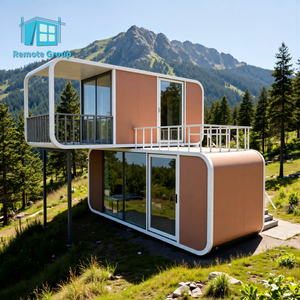 Cabaña Cápsula Moderna de Dos Pisos con Exterior en Forma de Manzana e Interior Funcional para una Acogedora Experiencia de <span class=keywords><strong>Hotel</strong></span> al Aire Libre - Product Image 3