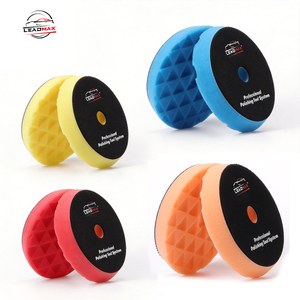 Kit de tampons de <span class=keywords><strong>polissage</strong></span> diamantés biseautés vert, marron, bleu de 6 et 5 pouces pour le detailing automobile, tampons de <span class=keywords><strong>polissage</strong></span> en mousse en gros - Product Image 2