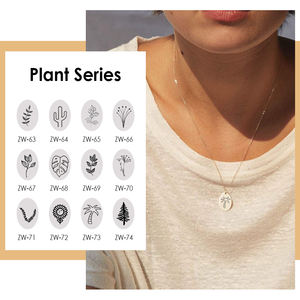 <span class=keywords><strong>Collier</strong></span> à pendentif ovale <span class=keywords><strong>en</strong></span> acier inoxydable, bijoux à 12 fleurs, <span class=keywords><strong>collier</strong></span> de fleur d'anniversaire gravé personnalisé - Product Image 4