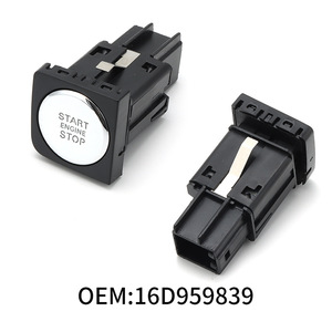 ปุ่มสตาร์ทเครื่องยนต์ 16D959839 สำหรับ Volkswagen Sagitar 2015-2018 สวิตช์กุญแจรีโมทแบบไร้กุญแจ วัสดุ ABS - Product Image 4