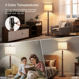 Modern LED Floor <strong>Lamp</strong> Simple Design <strong>Shade</strong> <strong>Tall</strong> <strong>Lamps</strong> for Living Room Bedroom Office Dining Hotel Use E26 Base Traditional Style - Product Image 5