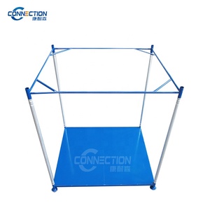 Estante para bolsas grandes con revestimiento en polvo estable para almacén, estante apilable para almacenamiento de carga, estante para palés, estante logístico para transporte, estante para montacargas - Product Image 3