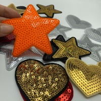 Op maat gemaakte paillettenborduurwerk applicatie voor modeaccessoires