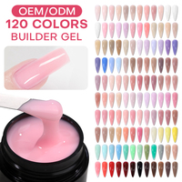 Gel Constructeur UV Soak-Off Sans Chaleur, Sans HEMA, Sans TPO, Haute Qualité, Étiquette Personnalisée, Extensions d'Ongles, Vente en Gros