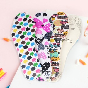 Semelle intérieure en Latex de coton de haute qualité mignon dessin animé évolutif pas cher mince soins des pieds confort mousse de Latex semelle intérieure pour enfants - Product Image 1