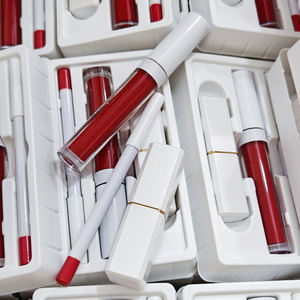 Nuevo juego de brillo de labios Popular, lápiz labial líquido cremoso mate, lápiz delineador, mirada de labios, 3 uds., Kit de cosméticos 3 en 1, juego de labios de larga duración - Product Image 2