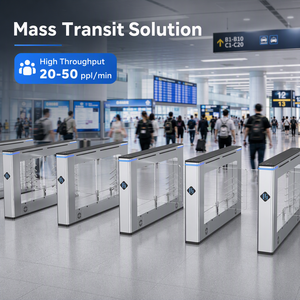 Porte battante à détection anti-pincement pour les couloirs du personnel des aéroports - Product Image 3