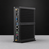 Mini PC industriel embarqué sans ventilateur compatible N97 N100, 4 ports LAN PoE, RS232, rail DIN, 12V, large plage de tension