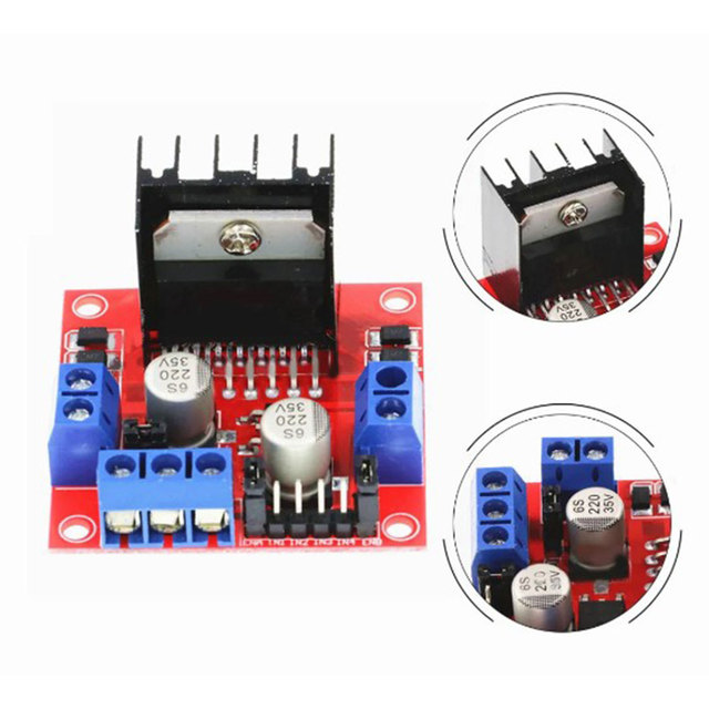 L298N DC Motor Drive Board Module Dual H Bridge 2A Motor Driver Board In Stock