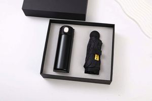 Ensemble d'entreprise optionnel : Tasse de bureau isotherme en acier inoxydable avec couvercle pop-up et parapluie pliant anti-UV UPF50+, personnalisable avec logo et emballage - Product Image 2