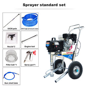 Pulvérisateur <span class=keywords><strong>airless</strong></span> robuste à texture, à essence, pour mastic, avec <span class=keywords><strong>pompe</strong></span> à piston pour liquides à haute viscosité - Product Image 6