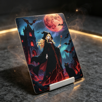 Kartu Pos Souvenir Budaya Kustom 3D UV Holografik Timbul dengan Cetak Digital Desain Multi-Gaya Peri, Hewan, dan Musik