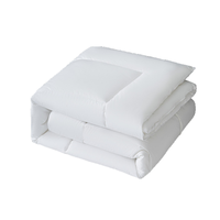 Couette de luxe en microfibre blanche toutes saisons, matelassée, pour lit Queen et King Size, design rafraîchissant, pour l'hiver