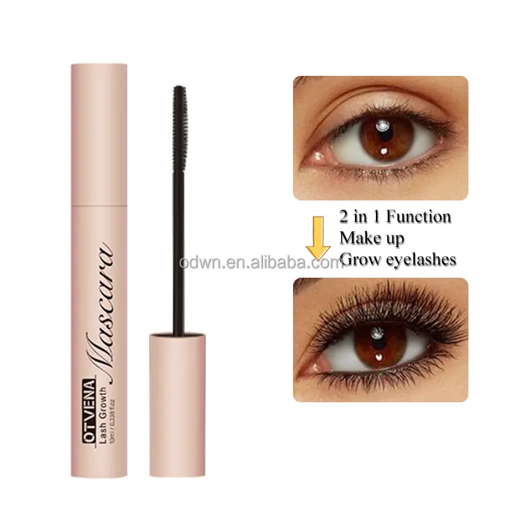 Hot Selling Mascara Neues Make-up 2 In 1 Wimpern Schwarz Wasserdichte 4d Seiden faser Wimpern Mascara