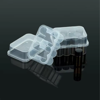 Boîte de rangement en plastique LDPE multi-tailles sur mesure pour vente en gros, 3ml 5ml 7ml 10ml 20ml, emballage protecteur portable antichoc