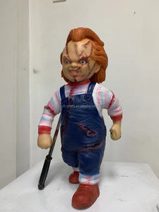 Chucky <strong>Doll</strong> From the Movie "Child's Play " Is Made of Latex with the Same Clothing Style As in the Movie <strong>Halloween</strong> Decoration - Product Image 2