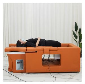 Juego de muebles de salón equipo cama de belleza lavado de cabello mesa de masaje eléctrica con vapor de calor audio circulación de <span class=keywords><strong>agua</strong></span> champú spa - Product Image 5