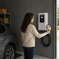 Vente en gros d'usine, borne de recharge murale DC 20KW, connecteur GBT/CCS2, station de recharge rapide DC pour véhicules électriques