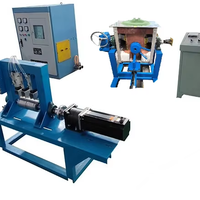 Petite machine de coulée continue entièrement automatique four à induction pour cuivre/laiton/Bronze fil/tige/feuille