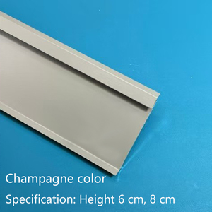 Dễ dàng cài đặt LED Nhôm Baseboard chiếu sáng không thấm nước Ốp chân tường Hội Đồng Quản trị sàn phụ kiện với dải ánh sáng - Product Image 6