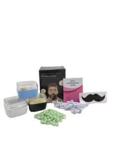 Épilation du nez et des poils du visage, mini chauffe-<span class=keywords><strong>cire</strong></span> avec des grains de <span class=keywords><strong>cire</strong></span> dure pour une épilation indolore, kit complet pour hommes et femmes - Product Image 1