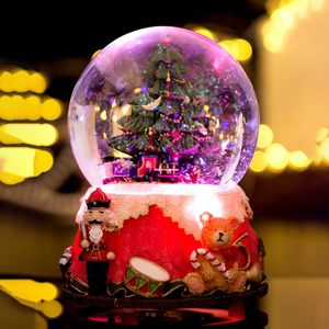 Boule à Neige Musicale Scintillante Arbre de Noël en Résine Incassable, Motif Casse-Noisette, Ornement de Bureau pour Fêtes de Noël, Cadeau - Product Image 4