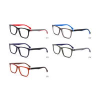 Lunettes BONA avec branches en caoutchouc, montures de style luxueux, lunettes portables, monture optique en acétate pour femmes, hommes, enfants, usage quotidien