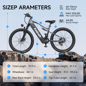 Aairsk Elektrische Fiets 26 ''* 2.6Inch Dikke Band 48v20a Ons Magazijn Stad Elektrische Fiets 500W Mountainbike - Product Image 6