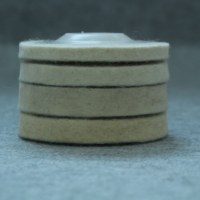 Disque de polissage sur mesure pour métal, verre et marbre, roue de polissage en feutre de laine avec support en plastique