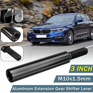 3 Inch Aluminum Black <b>Shift</b> <b>Knob</b> Extender Gear Stick Extension M10X1.5 M12X1.25 - Product Image 1
