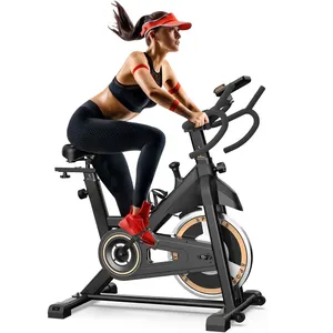 Unisex Indoor Spinning Bike Steel Bicycle Gym Fitness Equipment Multi Function Exercise Bike for Home Use