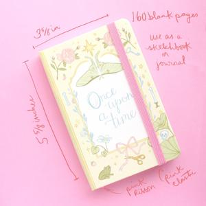 LABON Journal de poche à couverture rigide « Il était une fois…» 160 pages, illustration de conte de fées mignonne, petit carnet A6, cadeau - Product Image 4