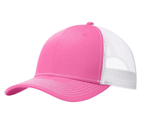 Gorra Trucker Rosa y Blanca con Logotipo Personalizado al por Mayor, Gorra de Malla Snapback 100% Algodón, Ideal para Viajes de Verano