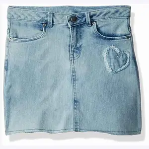 Новый дизайн, детская джинсовая юбка для девочек, джинсовые юбки для детей
