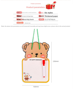 All'ingrosso Mini Design simpatico cartone animato pennarello per lavagna bianca appeso tavoletta da <span class=keywords><strong>disegno</strong></span> cancellabile - Product Image 4