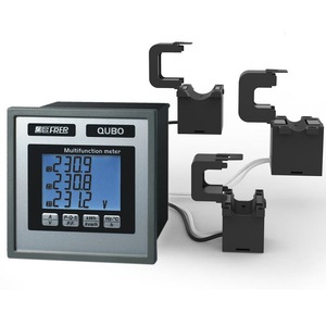 Medidor Multifunción BROTHER QUBO Trifásico con Pantalla LCD y Kit de Transformador de Corriente de Núcleo Dividido para Medición de Energía - Product Image 1
