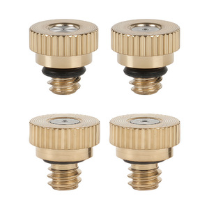 Cabezal de pulverización de latón de baja presión para agricultura, para enfriamiento de invernaderos, supresión de polvo, humidificación, con conexión rápida por goteo - Product Image 1