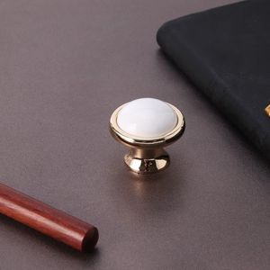 Wholesale Bedroom Gold <strong>Ceramic</strong> Dresser Kitchen Cabinet <strong>Knob</strong> Pulls Handle <strong>Ceramic</strong> White <strong>Cupboard</strong> Drawer Wine Wardrobe Handles - Product Image 6