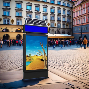 Bảng điều khiển năng lượng mặt trời biển quảng cáo 144W dẫn CuộN hộp đèn quảng cáo có thể tùy chỉnh quảng cáo ảnh. - Product Image 1