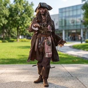 Statues de pirates des Caraïbes en résine et fibre de verre, taille réelle, 30 kg, pour intérieur/extérieur, objets de collection - Product Image 4