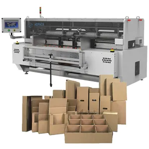 Aopack Slitting Slotting Gluing Printing Short Run Compact Maker Machine Fully Automatic Corrugated Cardboard Box Making Machine