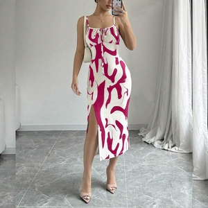 Vestidos Halter con Estampado Aleatorio para Mujer, Nueva Moda - Product Image 2