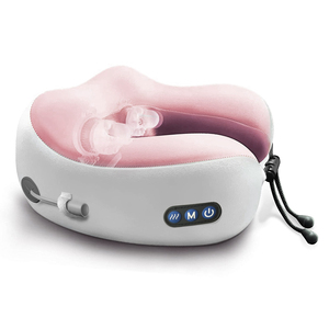 Cuscino per collo a batteria Kingworth rosa a forma di U con massaggio vibrante cuscino per collo - Product Image 3